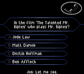 Игра Who Wants to Be a Millionaire