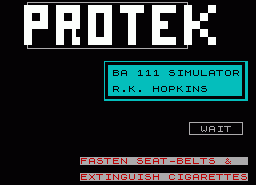 Игра Airliner (ZX Spectrum)