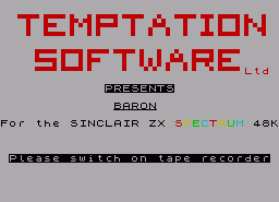 Игра Baron (ZX Spectrum)