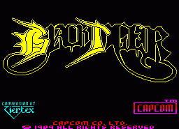Игра Black Tiger (ZX Spectrum)