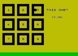 Игра Brainwaves (ZX Spectrum)