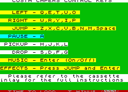 Игра Costa Capers (ZX Spectrum)