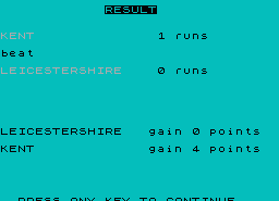Игра Cricket Coach (ZX Spectrum)
