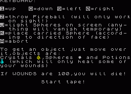 Игра Crystals (ZX Spectrum)
