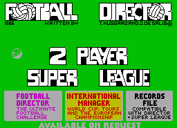 Онлайн игра Football Director: 2 Player Super League (ZX Spectrum) Игра Football Director: 2 Player Super League (ZX Spectrum)