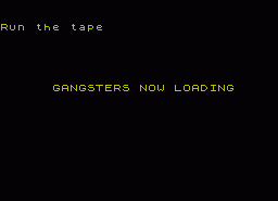 Игра Gangsters! (ZX Spectrum)