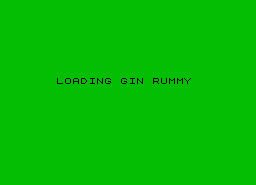 Игра Gin Rummy (ZX Spectrum)