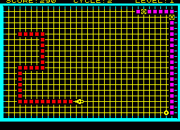 Игра Lightcycle (ZX Spectrum)