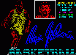 Игра Magic Johnson's Basketball (ZX Spectrum)