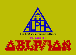 Игра Oblivion (ZX Spectrum)