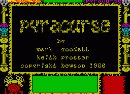 Игра Pyracurse (ZX Spectrum)