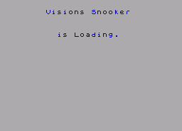 Игра Snooker (ZX Spectrum)