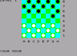 Игра Super Draughts (ZX Spectrum)