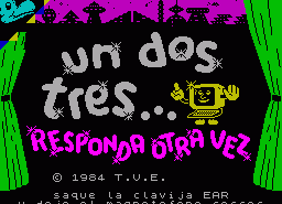 Онлайн игра Un, Dos, Tres Responda Otra Vez (ZX Spectrum) Игра Un, Dos, Tres Responda Otra Vez (ZX Spectrum)