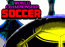 Игра World Championship Soccer (ZX Spectrum)