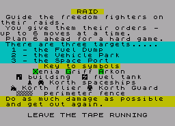 Игра Korth Trilogy, The 1: Escape from Arkaron (ZX Spectrum)