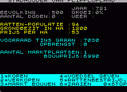 Игра Stadhouder van Flipflopland (ZX Spectrum)