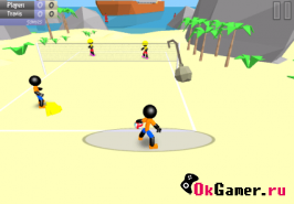 Игра Stickman Beach Volleyball / Пляжный волейбол со стикменами