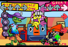 Игра FNF vs PARAPPA (Prince Fleaswallow)
