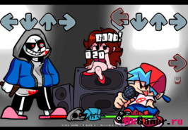 Игра Friday Night Funkin' vs Dusttale Sans