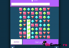 Игра Flat Jewel Match 3 (Плоские драгоценности 3 в ряд)