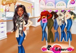 Игра Школьные наряды для принцесс в холодную погоду