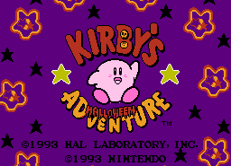 Kirby's Halloween Adventure